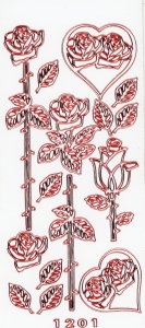 Stickervel rozen 1201 (Locatie: c060)
