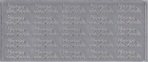Stickervel zilver Hoera een zoon 1665 (Locatie: B218)