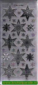 Stickervel zilver kerst MD357052 (Locatie: ZZ010) - Img 2