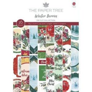 The Paper Tree, stansboek, Winter Berries, A4,PTC1232 - Img 1