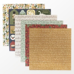 The Twelve Days of Christmas paper pad, 20.3x20.3cm, FEPAD243X21 - Img 5