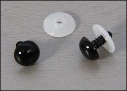 Veiligheidsogen 6 mm zwart 2 stuks 4809906