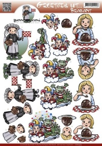 Yvonne Creations knipvel groetjes uit Brabant CD10573 (Locatie: 1203)