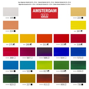 Amsterdam acrylverf Standard Series Algemene selectie Set 24 × 20 ml. 17820424 - Img 3