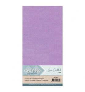 Card Deco linnen karton 13.5 x 27 cm lila, 10 stuks LKK-4K17