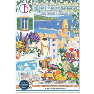 Ciao Bella Junk Journal A4 Riviera Dream Ephemera Book CBB027 (Locatie: 5737)
