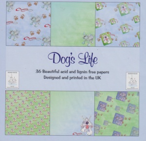 Dog's Life Paperpack, 36 vellen 6 designs, 15x15 cm