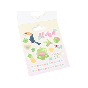 Dovecraft tropical glitter stickerboek, 8 vel (Locatie: c035) - Img 3
