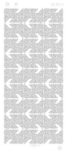 Find It stickervel glanzend zilver hoekjes CD3073 (locatie: t090)