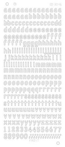 Find it stickervel glanzend zilver letters CD3046 (Locatie: nn107) - Img 1