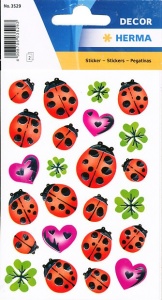 Herma stickers lieveheersbeestjes zilver 2 vel 3529 (Locatie: HE045) - Img 2