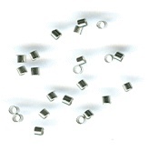 Hobby & Crafting Fun knijpkralen 100 stuks zilverkleurig 12024-0011