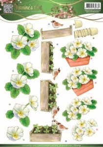 Jeanine's Art knipvel bloemen CD10834 (Locatie: 2818)
