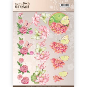 Jeanine's Art knipvel vlinders en bloemen CD11003 (Locatie: 2668)