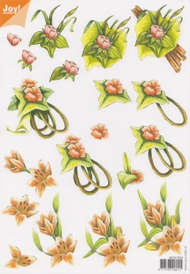 Joy Crafts knipvel bloemen 60101019 (Locatie: 2839)