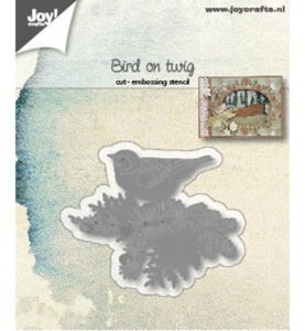 Joy! Crafts snij- en embosmal Vogel op tak 6002/1182 (Locatie: M021)