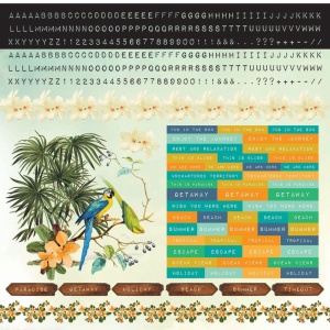 Kaiserkraft paradiso scrapbookstickervel 30 cm x 30 cm 3617-450 (Locatie: S2)
