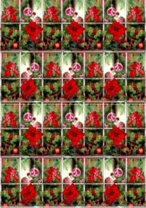 Le Suh achtergrond papier A4 kerst 555003 (Locatie: 0202)