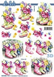 Le Suh knipvel bloemen/laarsjes/zomer 8215725 (Locatie: 4433)