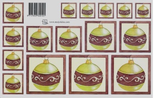 Marjoleine knipvel kerstbal groen (Locatie: 2347)