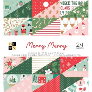 Merry Merry paper pad, 15.2x15.2cm, 624468