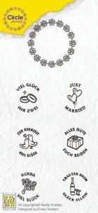 Nellie Circle Clear Stamps German texts - Marriage CCSM003 (Locatie: i616 )