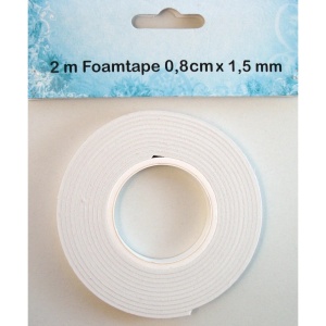 Nellie's Choice foamtape 2 mtr x 8 mm x 1,5 mm dik