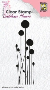 Nellie Snellen Clear stamp Condolence Flower-3 CSCF003 (Locatie: NN300 )