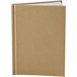 Notitieboek, A6 10,5x15 cm, dikte 80 gr, bruin, 1 stuk, dikte 8 mm - Img 3
