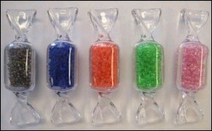 Set a 5 snoepjes doosjes rocailles assorti 19095