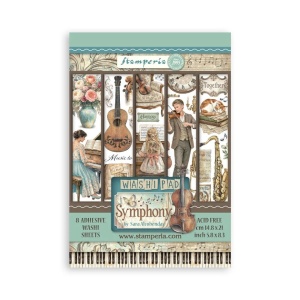Stamperia washi pad, 14.8x21 cm, 8 vellen SBW34 (Locatie: 4613)