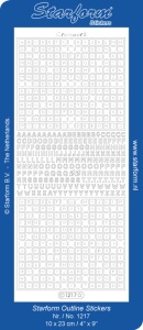 Starform letters zilver 1217 (Locatie: g141)