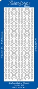 Starform rand sterren zilver 1037 (Locatie: H426 )