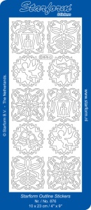 Starform sticker goud kerst 876 (Locatie: G354)