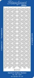 Starform sticker goud randje 1275 (Locatie: A247)