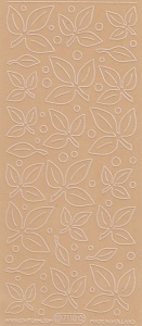 Starform sticker velvet blaadjes beige 7110 (Locatie: B358)