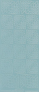 Starform sticker velvet hoekjes lichtblauw 7003 (Locatie: B344)