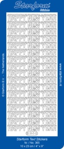 Starform sticker zilver Happy New Year 365 (Locatie: S127) - Img 1