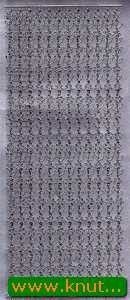 Starform sticker zilver randje bloemen 1240 (Locatie: T123) - Img 2