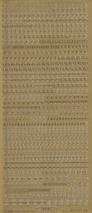 Starform stickervel alfabet goud 1000 (Locatie: K080) - Img 2