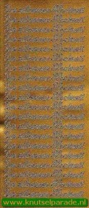 Starform stickervel goud Zur silberen Hochzeit 434 (Locatie: T008) - Img 2