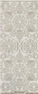 Starform stickervel ijskristal glitter transparant goud 7054 (Locatie: G058)