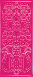 Sticker pasen fuchsia 121013 0052 (Locatie: NN086)