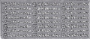 Sticker zilver frohe weinachten 3624 (Locatie: B267)