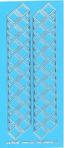 Stickervel blauw/zilver nr. 3012 (Locatie: K170 )