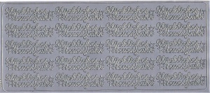 Stickervel Glückliches Neues Jahr zilver 3602 (Locatie: T065)