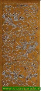 Stickervel goud verliefd DD6304 (Locatie: G251) - Img 2