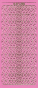 Stickervel roze/goud nr.XP 6903 (Locatie: K115)