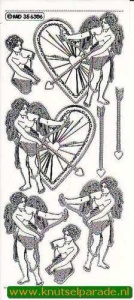 Stickervel transparant zilver MD356306 (Locatie: F012)