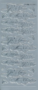 Stickervel zilver Merry Christmas MD352707 (Locatie: u087) - Img 2